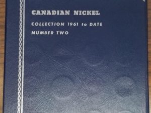 Canadian Nickel Collection 1961 to Date, Number Two — Blue book of Candian Nickels — [14 Coins]