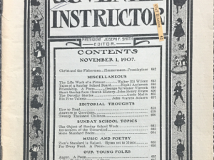1907 ~ Juvenile Instructor ~ November 1st