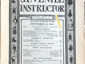 1907 ~ Juvenile Instructor ~ September 15th