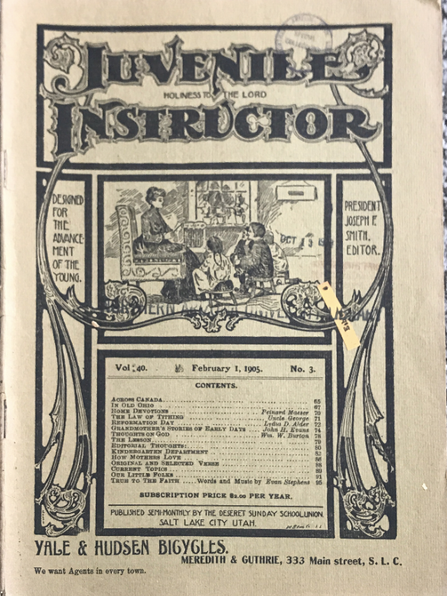 1905 ~ Juvenile Instructor ~ Vol. 40, No. 3