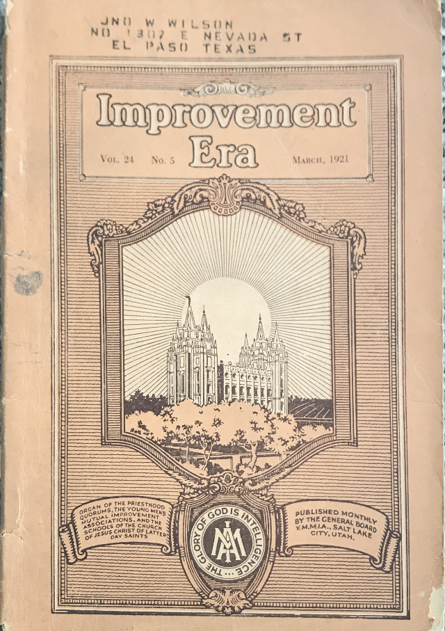 1921 ~ Improvement Era ~ March Vol. 24, No. 5