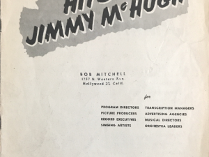 Hits by Jimmy McHugh ~ Robbins Music Corporation