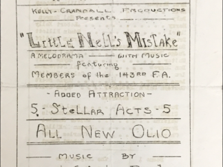 185th Recreation Restoration ~ Tuesday 1941 ~ Program