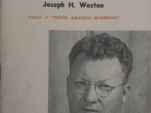 1951 ~ Joseph H. Weston ~ My Testimony (Signed)