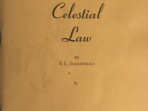 1963 ~ E. L. Schoenhals ~ Celestial Law