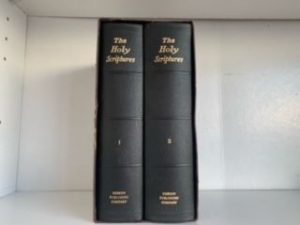 1916 — The Holy Scriptures 1 & 2 — Hardbound in Slip Box