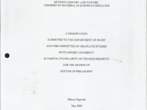 Between History and Nature: Theories of Material In European Serialism