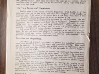 Guide Posts To Happiness - Centennial Series No. 9 --- John A. Widtsoe --- Pamphlet