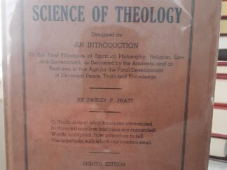 Key to the Science of Theology w/ Rare Dust Jacket (1938) ~ by Parley P. Pratt