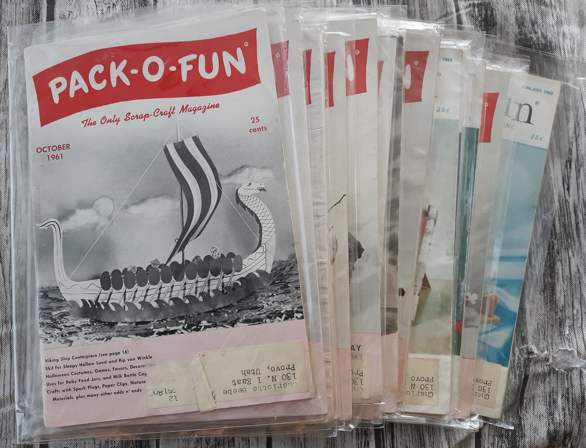 Set of 18 Issues of Pack-O-Fun Magazine (See Details)