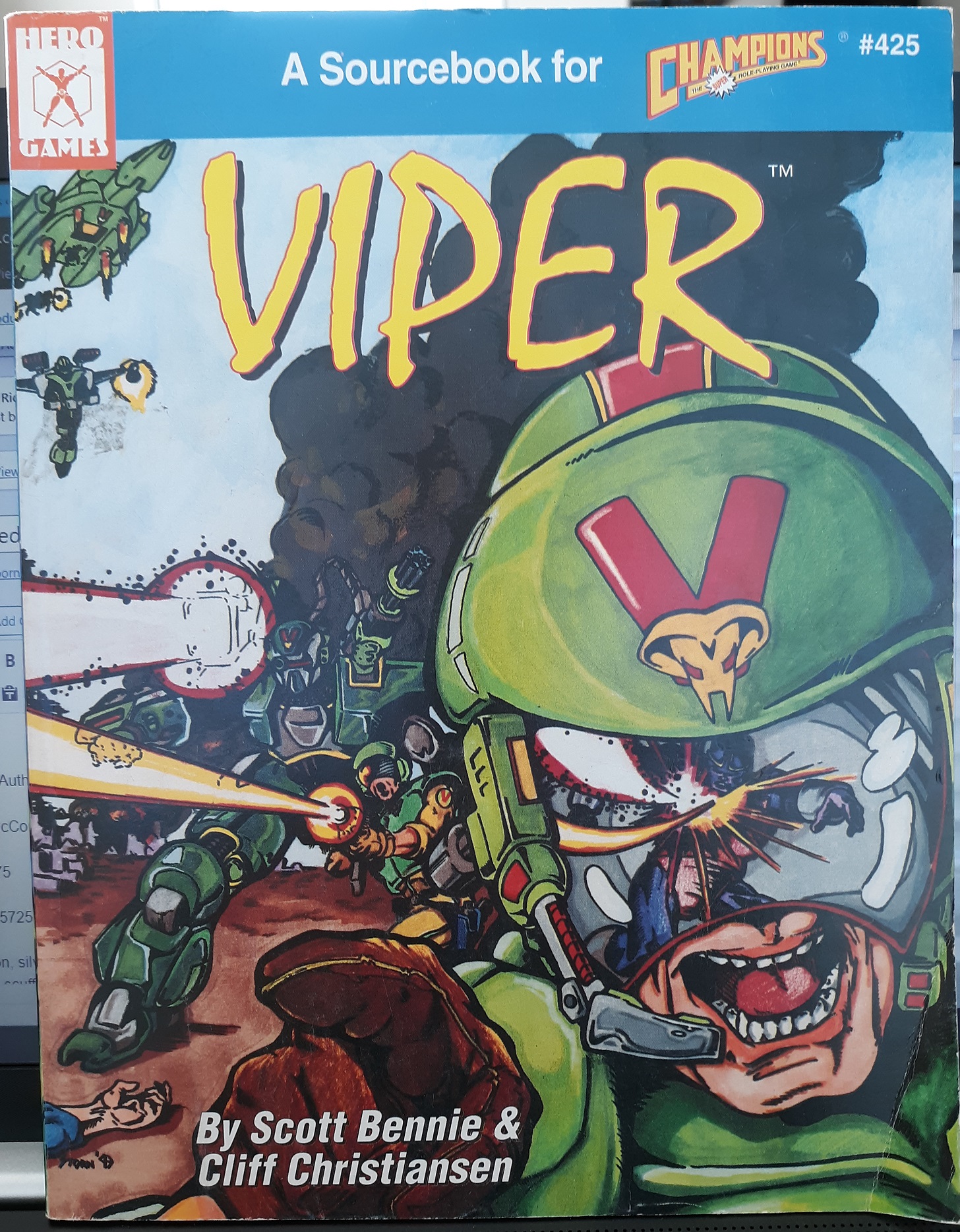 Viper: A Sourcebook for “Champions: The Super Role-Playing Game” (1993) ~ by Scott Bennie, and Cliff Christiansen