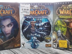 World of Warcraft on CD with the “Wrath of the Lich King” and The Burning Crusade” Expansion Sets (See Details)
