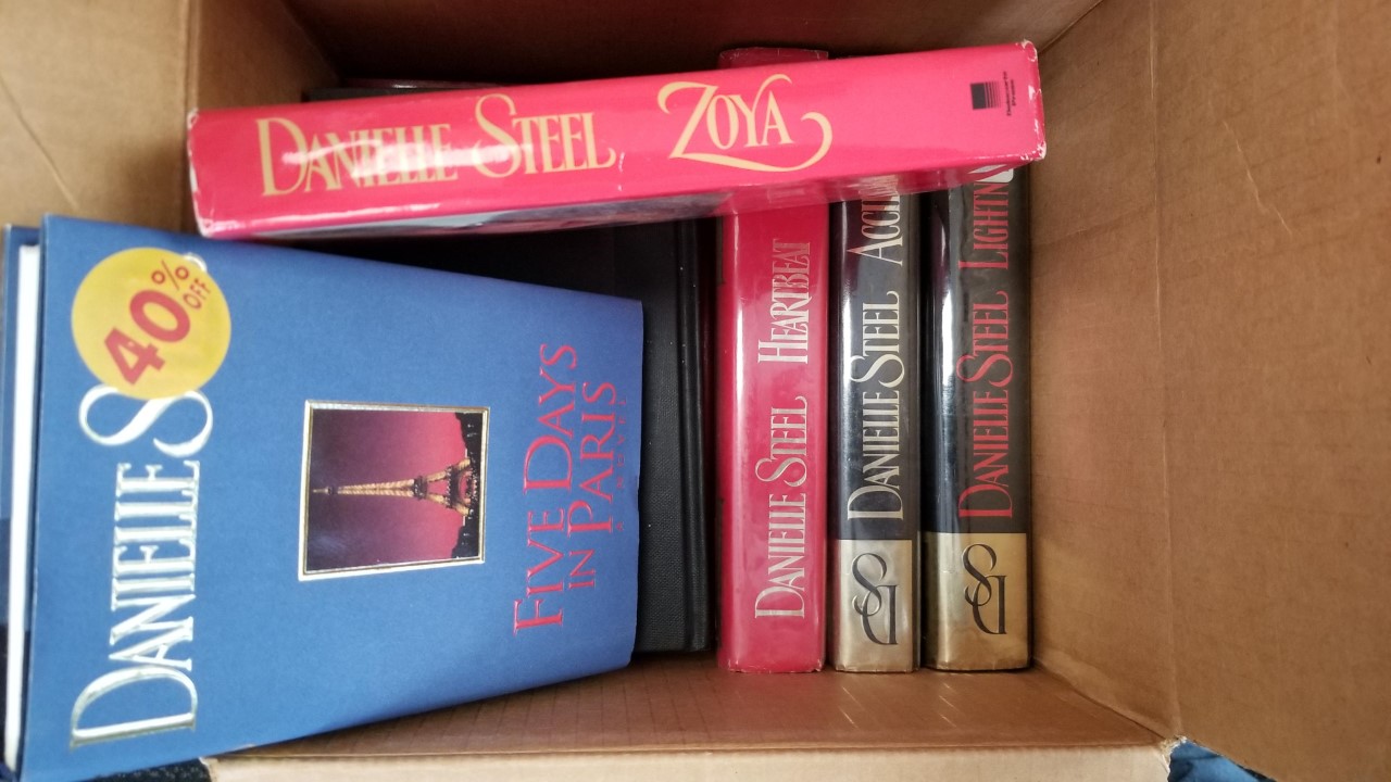 Collection of 10 Hardbound Books by Danielle Steel — 1 Box