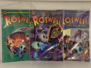 Roswell- Little Green Man (1996) from Bongo Comic Group (THREE Copies)