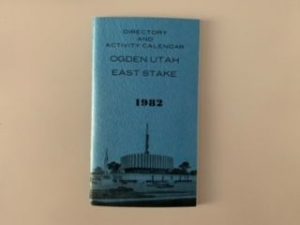 1982- Directory and Activity Calendar: Ogden Utah East Stake