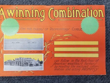 A Winning Combination – On the Farms of Promontory Curlew – Like New!