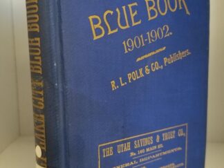 Polk's Salt Lake City Blue Book 1901-1902 --- R. L. Polk & Co., Publishers --- Rare Hardcover!