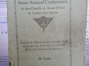 Ninety-First Semi-Annual Conference of the Church of Jesus Christ of Latter-day Saints: Oct. 8, 9, 10, 1920 (1920)