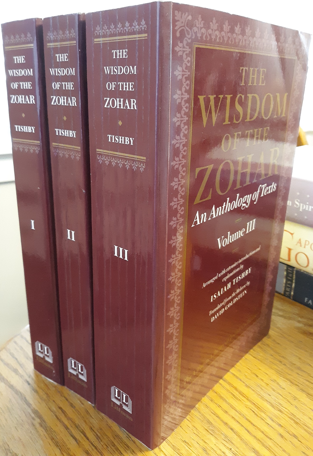 The Wisdom of Zohar: An Anthoogy of Texts 3 Vol. Set (1994) ~ by Isaiah Tishby
