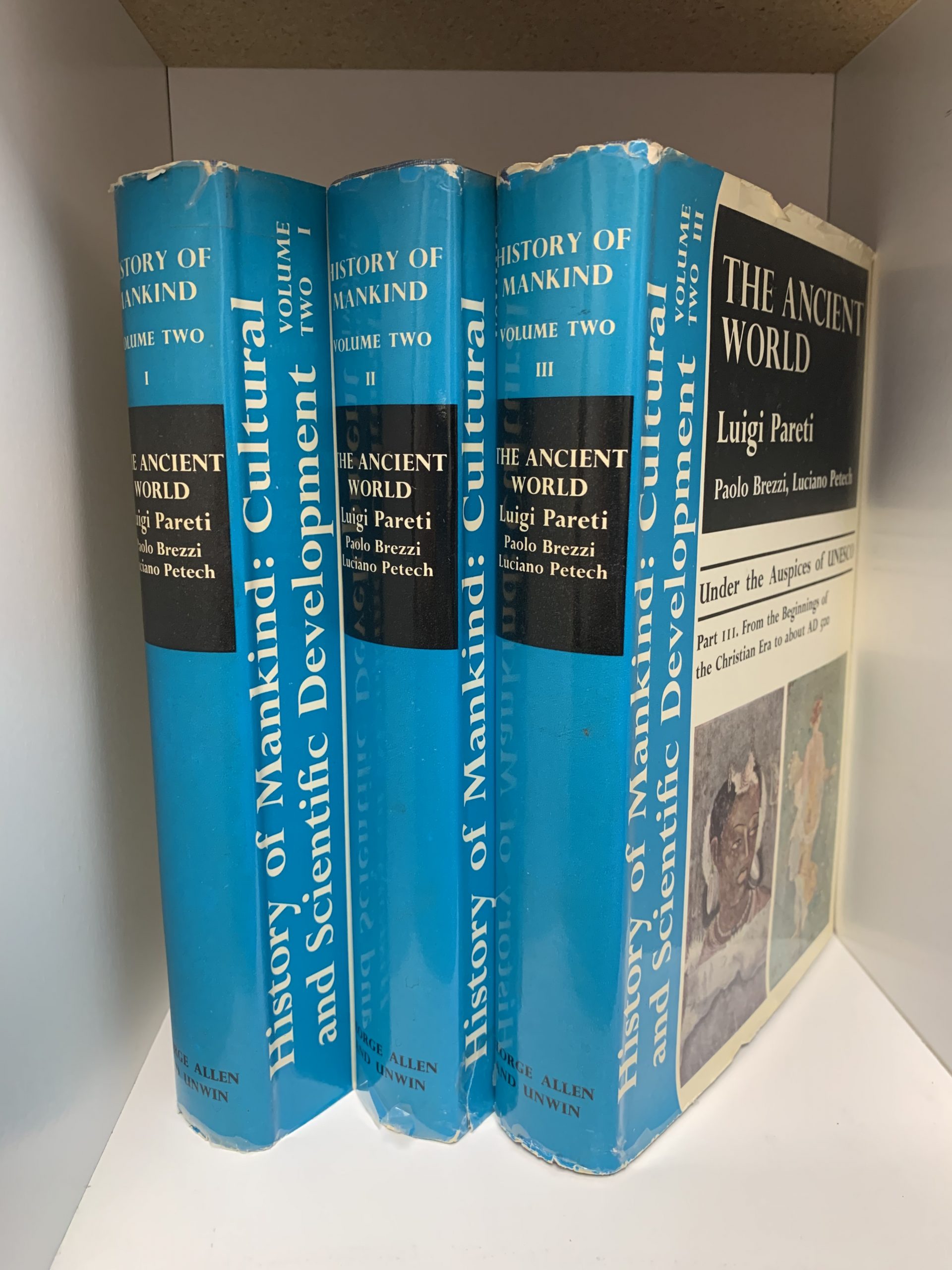 History of Mankind (Vol. Two FULL SET) The Ancient World ~ by Luigi Pareti, Paolo Brezzi & Luciano Petech