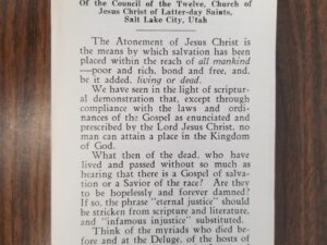 Dr. James E. Talmage ~ The Living and the Dead — Pamphlet
