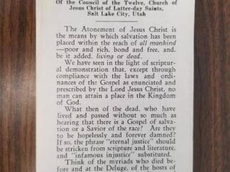 Dr. James E. Talmage ~ The Living and the Dead --- Pamphlet