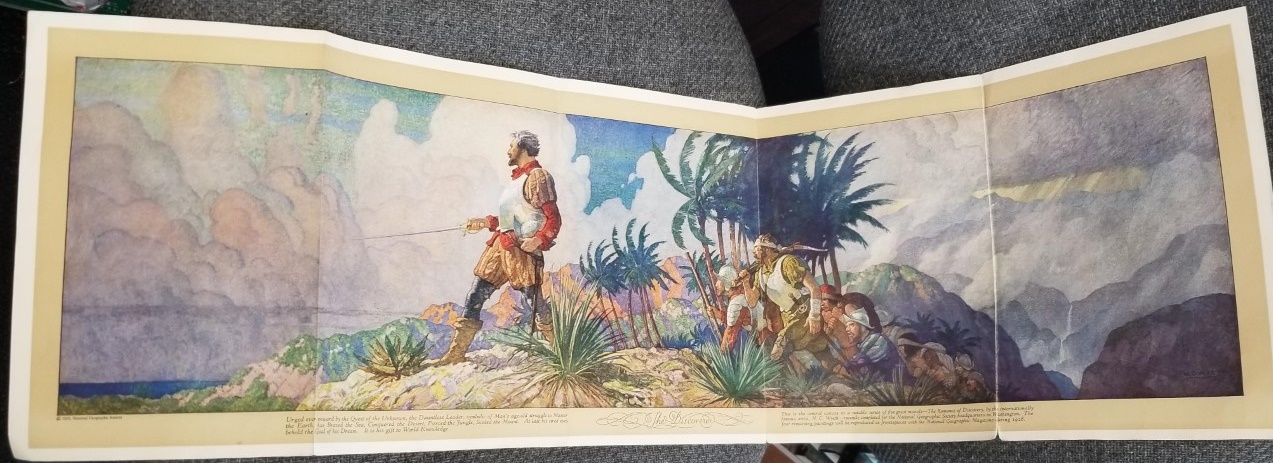 1928 — The Discoverer —- National Geographic Society Print