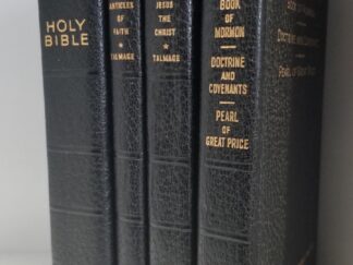 Leather Set — 1960 — Triple Combination / Jesus the Christ / Articles of Faith / Holy Bible