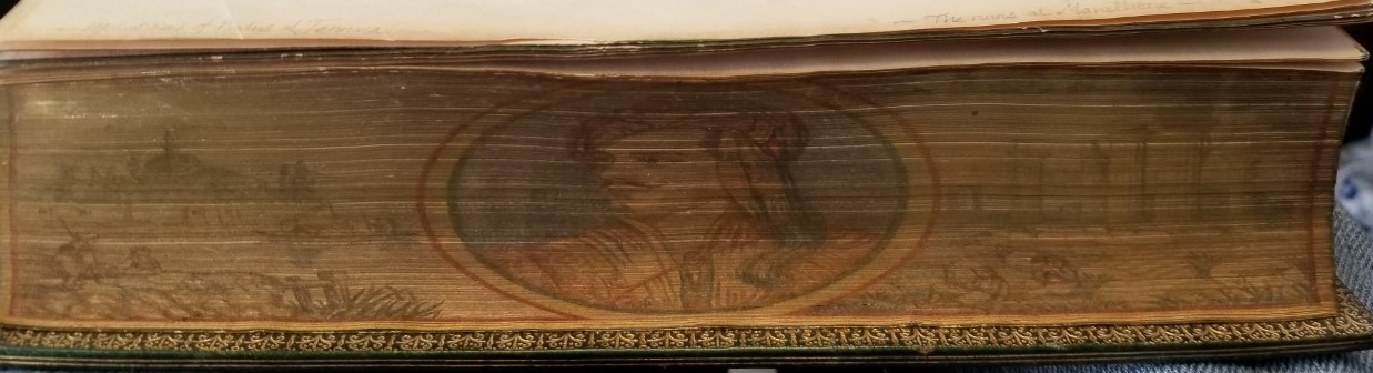 1846 — The Poetical Works of Lord Byron Complete in One Volume — Beautiful Fore-Edge Paintings!