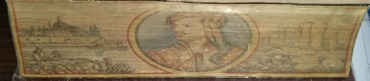 1846 — The Poetical Works of Lord Byron Complete in One Volume — Beautiful Fore-Edge Paintings!