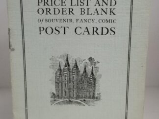 Rare Little Pamphlet --- Wholesale Price List and Order Blank of Souvenir, Fancy, Comic Post Cards - Deseret News Book Store