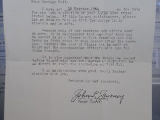 Letter to a Freemason in Tooele, Utah (Dated: 8 February, 1964) (1964)