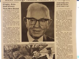 Rick’s College Alumni Newsletter: Vol. 36, No 5, August 1970