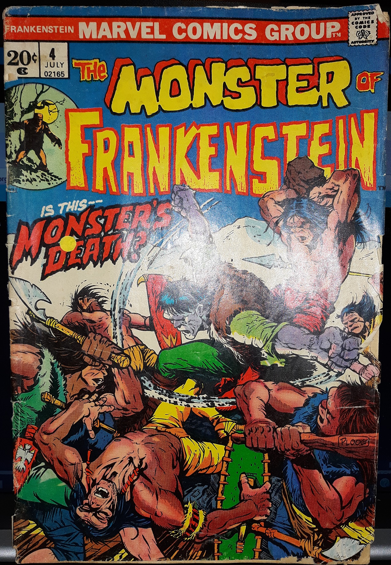 The Monster of Frankenstein: Vol. 1, No. 4, July, 1973