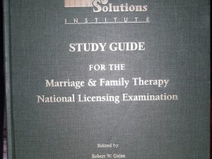 Study Guide for the Marriage & Family Therapy National Licensing Exam (2009) ~ Edited by Robert W. Guise