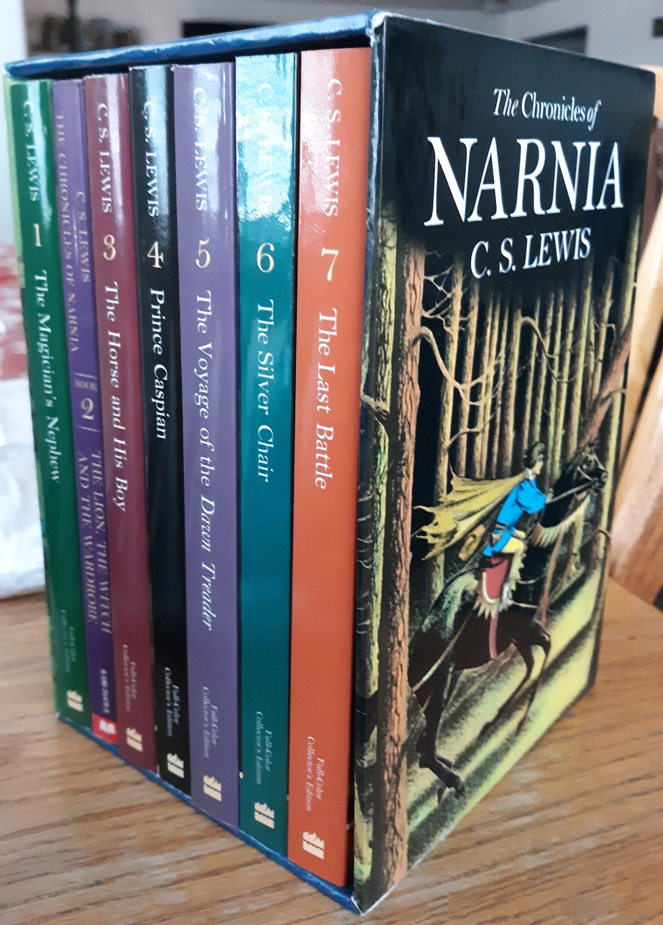 The Chronicles of Narnia Box-set (Vol. 2 is a Different Edition (1995, Scholastic) (2000) ~ by C. S. Lewis
