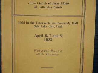 Nintey-Third Annual General Conference Report: April 6, 7 and 8, 1923 (1923)