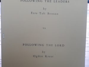Following the Leaders / Following the Lord (1980) ~ by Ezra Taft Benson / Ogden Kraut