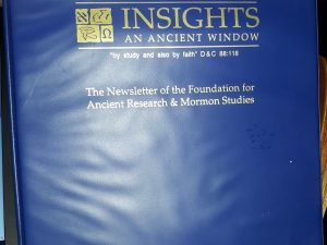 Insights: An Ancient Window: The Newsletter of the Foundation for Ancient Research & Mormon Studies (1989)