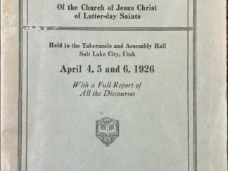 1926 ~ Ninety-Sixth Annual Conference, April 4, 5 and 6