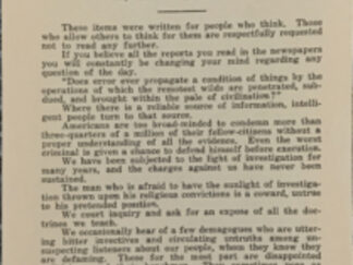 Elder Joseph A. McRae ~ Facts For Thinkers — Pamphlet