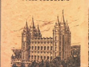 Composition Book with Salt Lake City Temple print on front! Clean Pages!