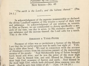 Dr. James E. Talmage ~ The Lords Tenth