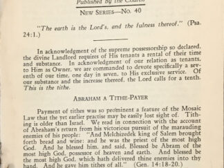 Dr. James E. Talmage ~ The Lords Tenth