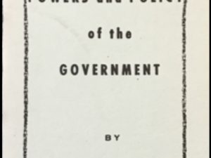 February 7, 1844 ~ Joseph Smith ~ Powers and Policy of the Government