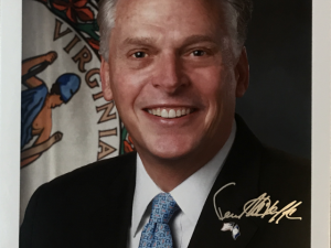 Governor Terence R. McAuliffe ~ Signed Photo