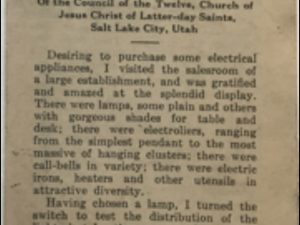 Dr. James E. Talmage ~ The Form of Godliness