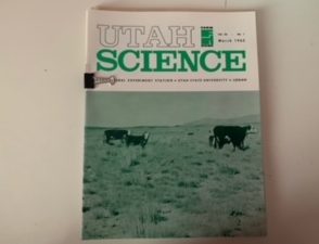 1965- Utah Science Volume 26 Numbers 1-4 (4 Issues)