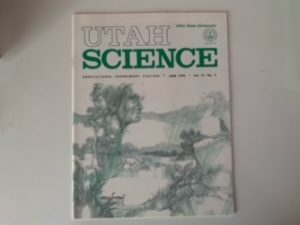 1970- Utah Science June 1970 Volume 31 Number 2