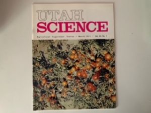 1971- Utah Science March 1971 Volume 32 Number 1